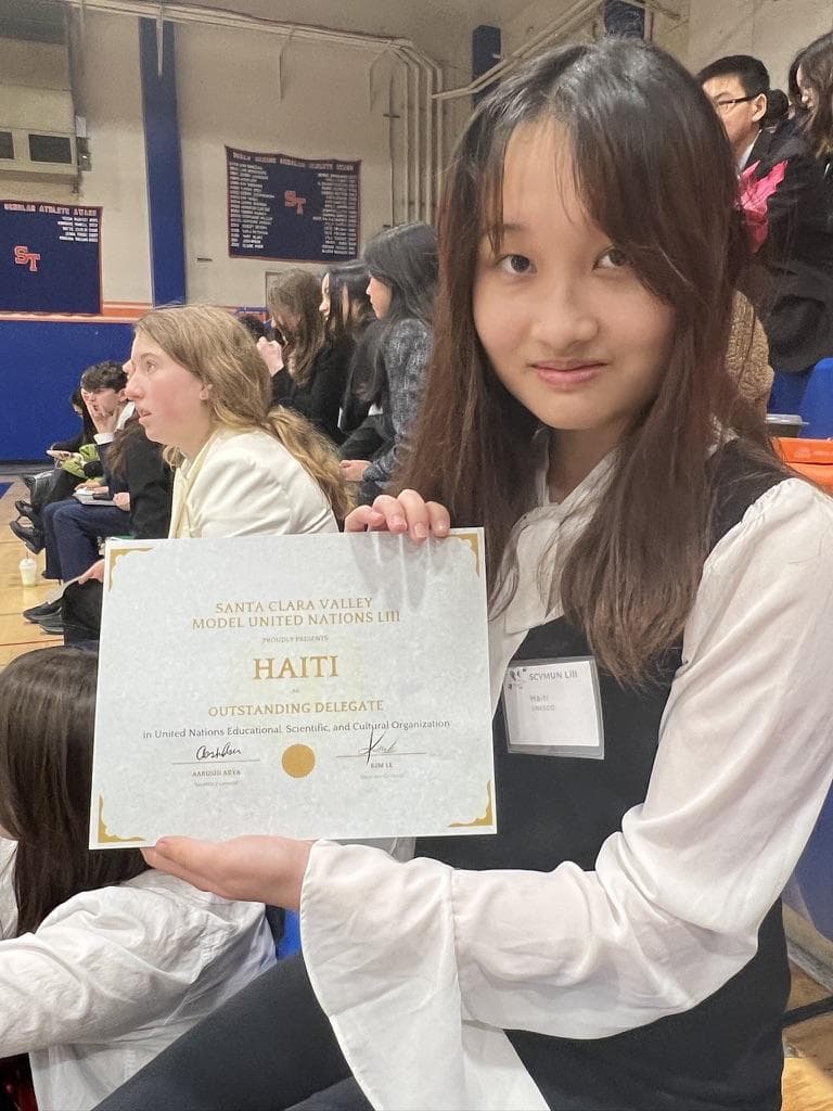 MUN 2023 Outstanding Delegate Award